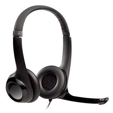 Headset Com Fio Logitech H390, USB, Microfone Giratório, Cabo 1.9 Metros - 981-000014