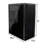 Gabinete Gamer Brazil PC BPC-C3147, Mid Tower,  ATX / Micro-ATX, Com Lateral de Vidro, Preto
