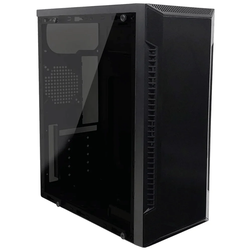 Gabinete Gamer Brazil PC BPC-C3147, Mid Tower,  ATX / Micro-ATX, Com Lateral de Vidro, Preto