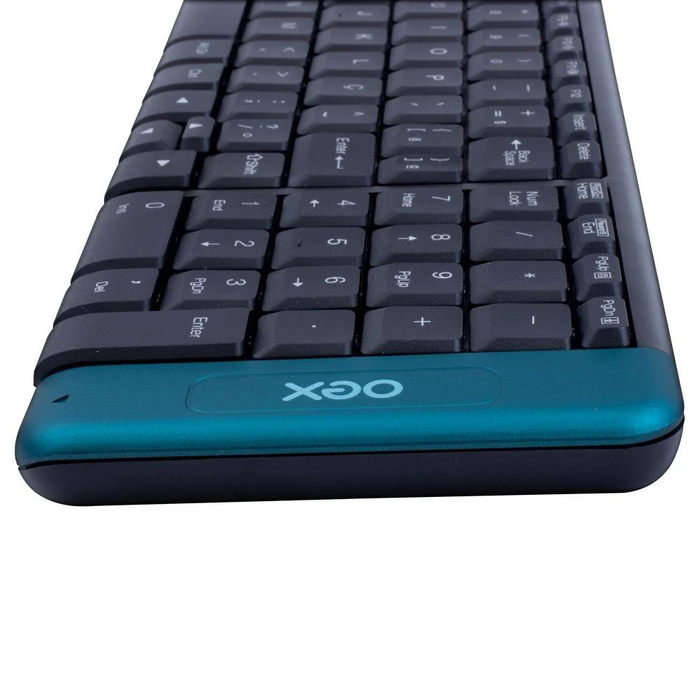 Imagem 2 de 5 do produto Combo Wireless Teclado E Mouse Blend Tm404 Preto/verde 48.7206 Oex