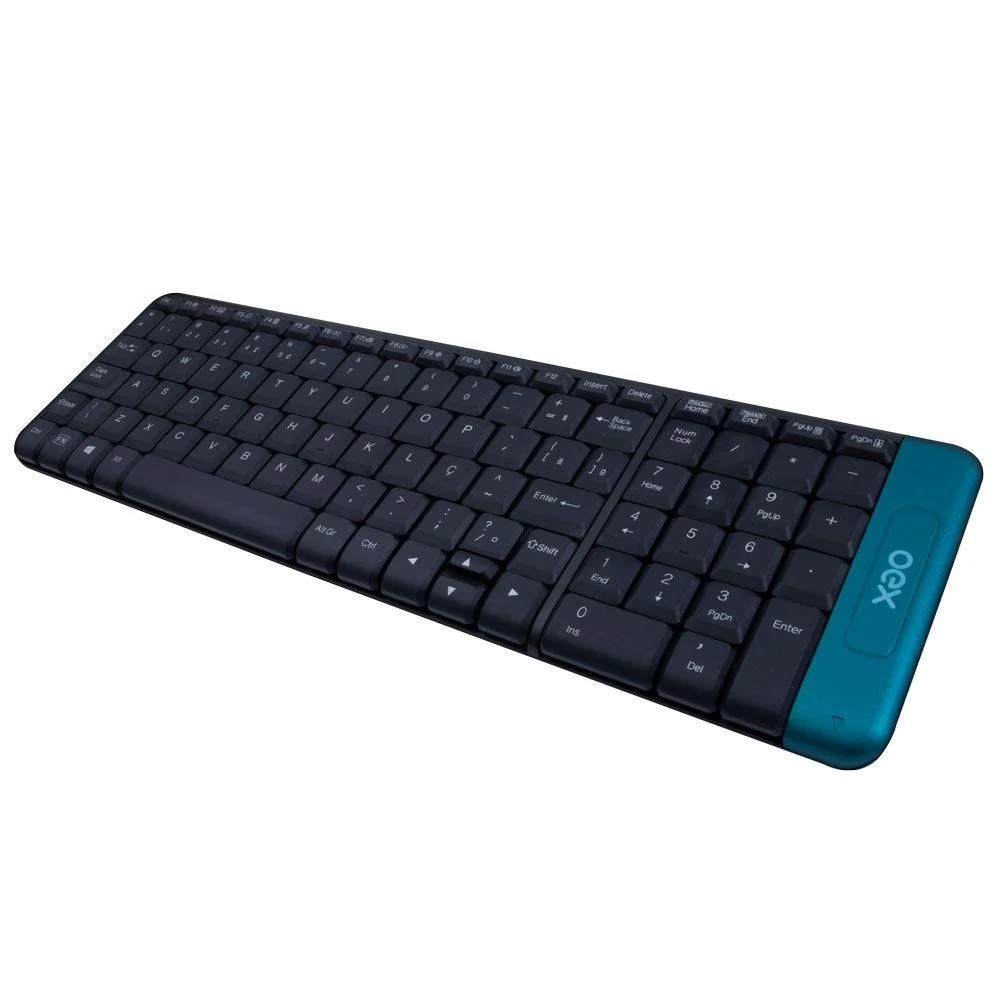 Imagem 4 de 5 do produto Combo Wireless Teclado E Mouse Blend Tm404 Preto/verde 48.7206 Oex