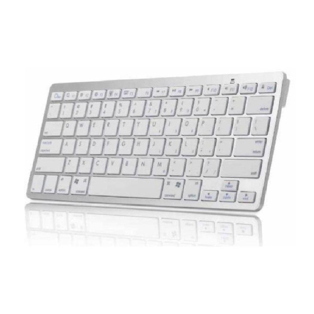 Mini Teclado Bluetooth Para Ipad Pro Branco/prateado