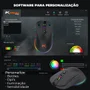 Mouse Gamer Doubles Max 10000 DPI, 1000Hz RGB, C/ Software Dual