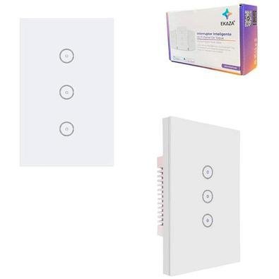 Interruptor Inteligente Ekaza - Smart Switch - Wi-fi - Painel De Toque - Ekxn-t007-3