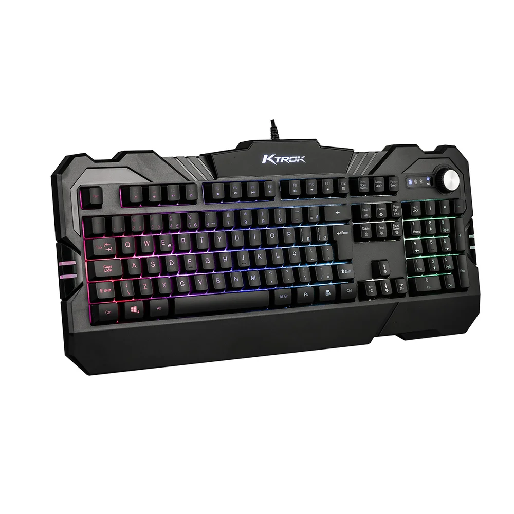 Imagem 2 de 5 do produto Teclado Gamer Semi Mecânico 19 Teclas (Antighosting) Simultâneas Com Led e Multimidia - Ktrok Thoth