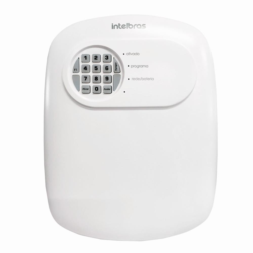 Kit Central De Alarme Anm 24 Net Intelbras + 4 Sensores Ivp 3000 Cf Alcance De 12mts