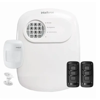 Kit Central De Alarme Anm 24 Net Intelbras + 1 Sensor Ivp 3000 Cf Alcance De 12mts