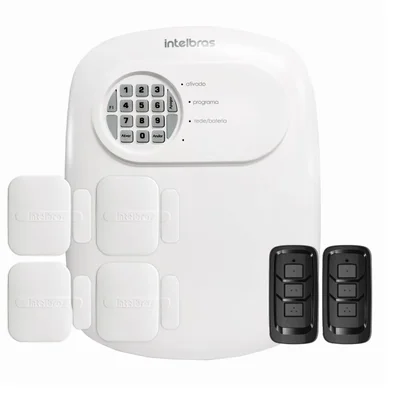 Kit Central De Alarme Anm 24 Net Intelbras 4 Sensores Magnético Abertura Porta Janela Xas 4010 Smart