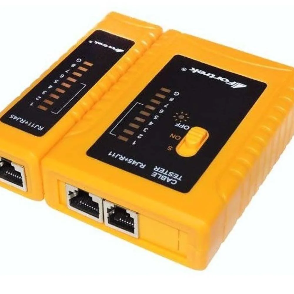 Imagem 3 de 5 do produto Testador De Cabos Lan Rj-11 E Rj-45 Tcf101 Fortrek