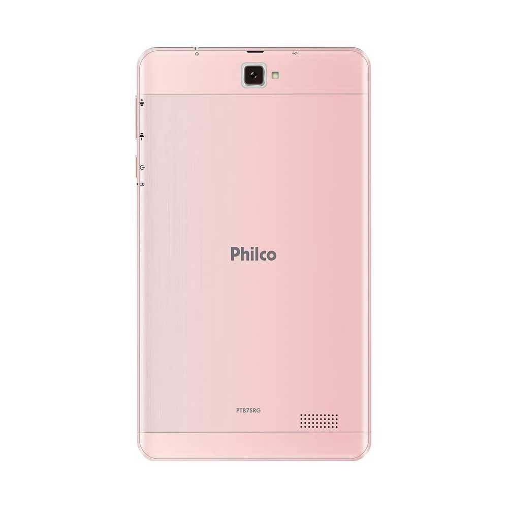 Imagem 2 de 3 do produto Tablet Philco 7" Quad-Core, 3G, 16GB, 1GB RAM, Rosé Gold - PTB7SRG