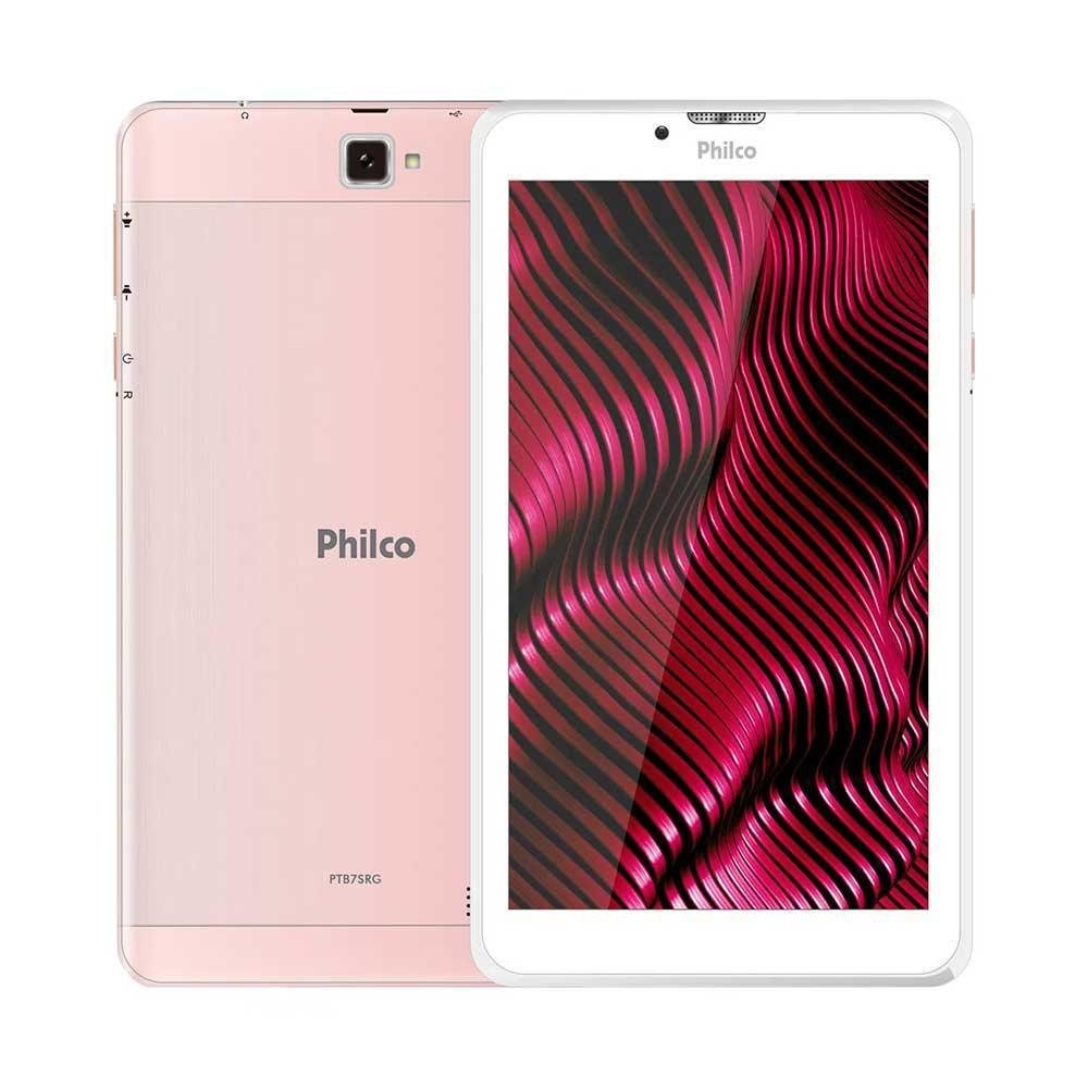 Imagem 3 de 3 do produto Tablet Philco 7" Quad-Core, 3G, 16GB, 1GB RAM, Rosé Gold - PTB7SRG