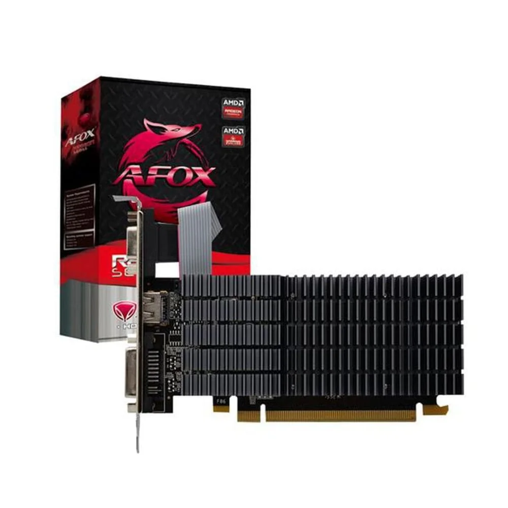 Placa De Vídeo AFOX AMD Radeon R5 230 1GB, DDR3, HDMI, VGA, DVI - AFR5230-1024D3L9-V2