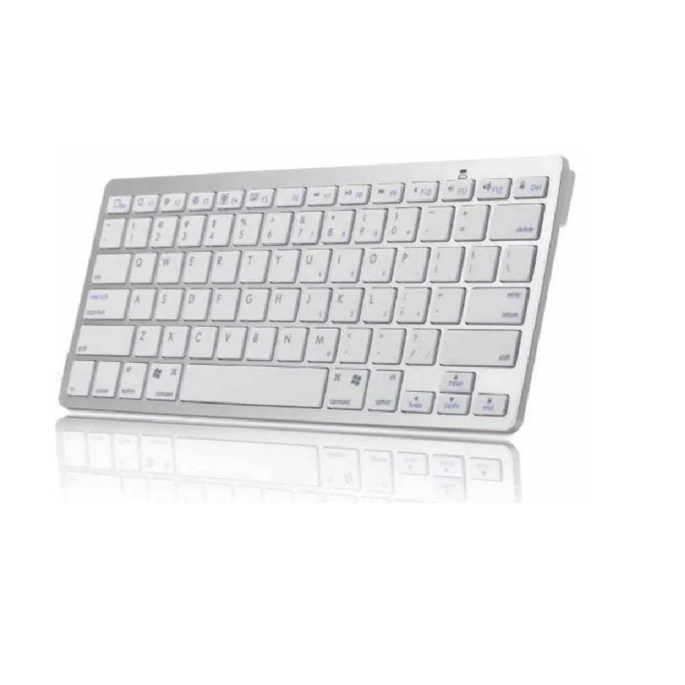 Imagem 3 de 3 do produto Mini Teclado Bluetooth Sem Fio Para Tablet E Celular - Prata