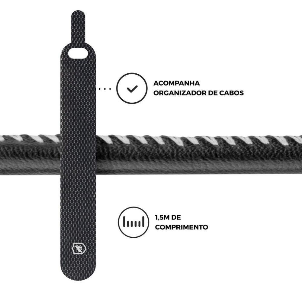 Imagem 4 de 5 do produto Cabo USB-C Gshield Turbo Militar, 1.5M