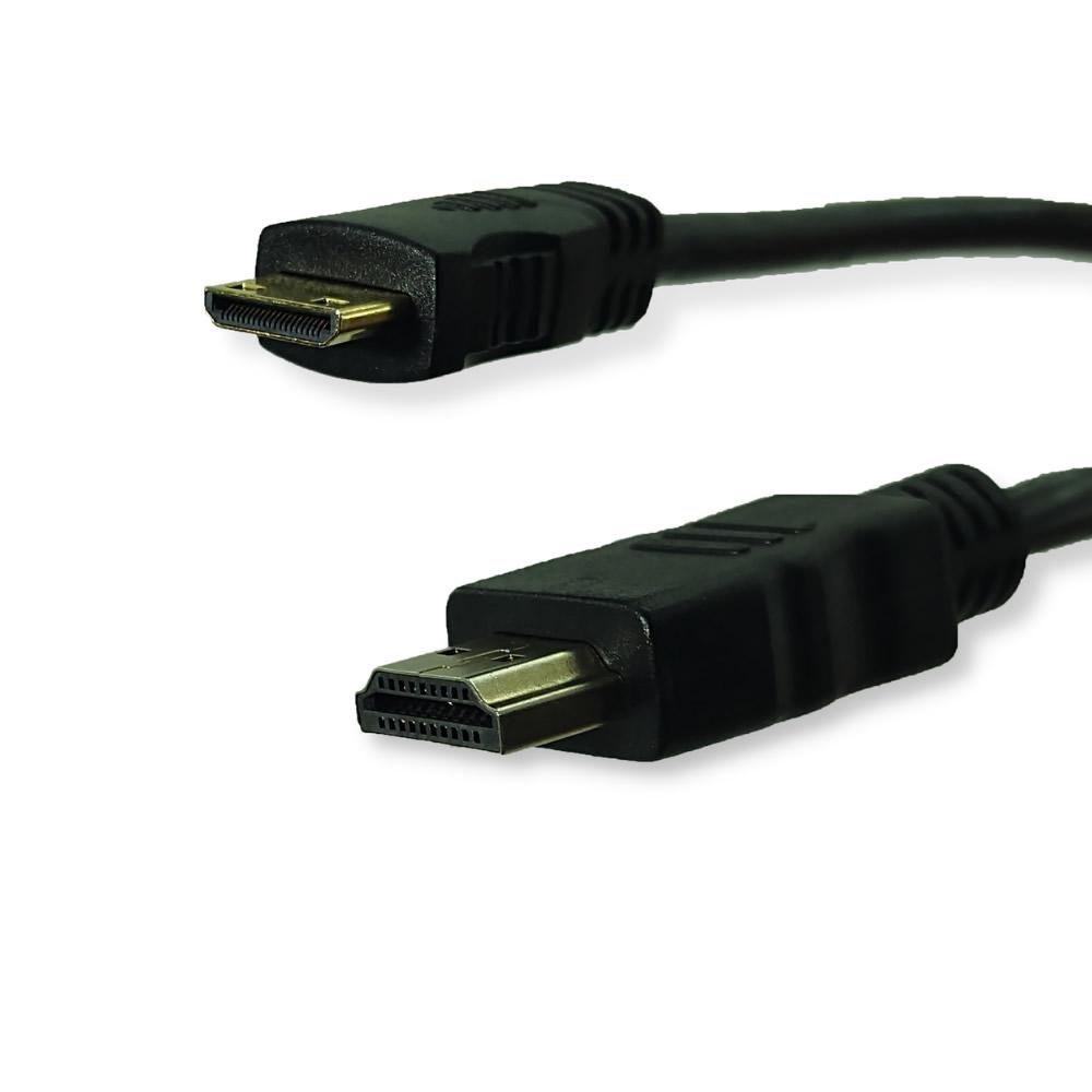 Imagem 2 de 4 do produto Cabo Hdmi Para Mini Hdmi 2.0 De 10 Metros 4k Plugs Ouro