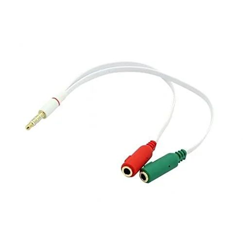 Imagem 2 de 2 do produto Cabo Adaptador P3 Macho Para 2 P2 Fêmea Lelong, Para Fone E Microfone, Headset