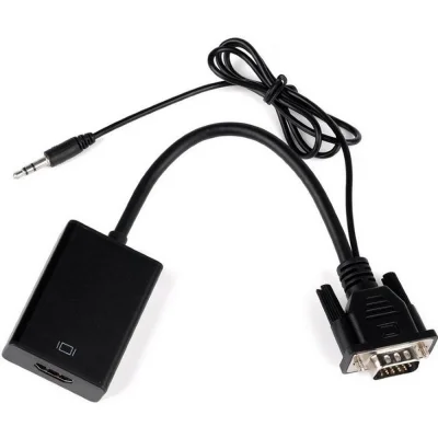 Cabo Fy VGA Macho Para HDMI Femea Com Audio Ar-06