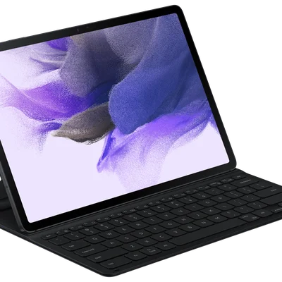 Capa Para Teclado Samsung, Tab S7 Fe, Em Policarbonato Preta - EF-DT730BBPGBR