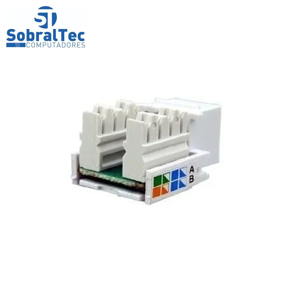 Imagem 4 de 4 do produto Conector Fêmea RJ45 CAT 5E Legrand Linkeo Keystone, Branco - 632703