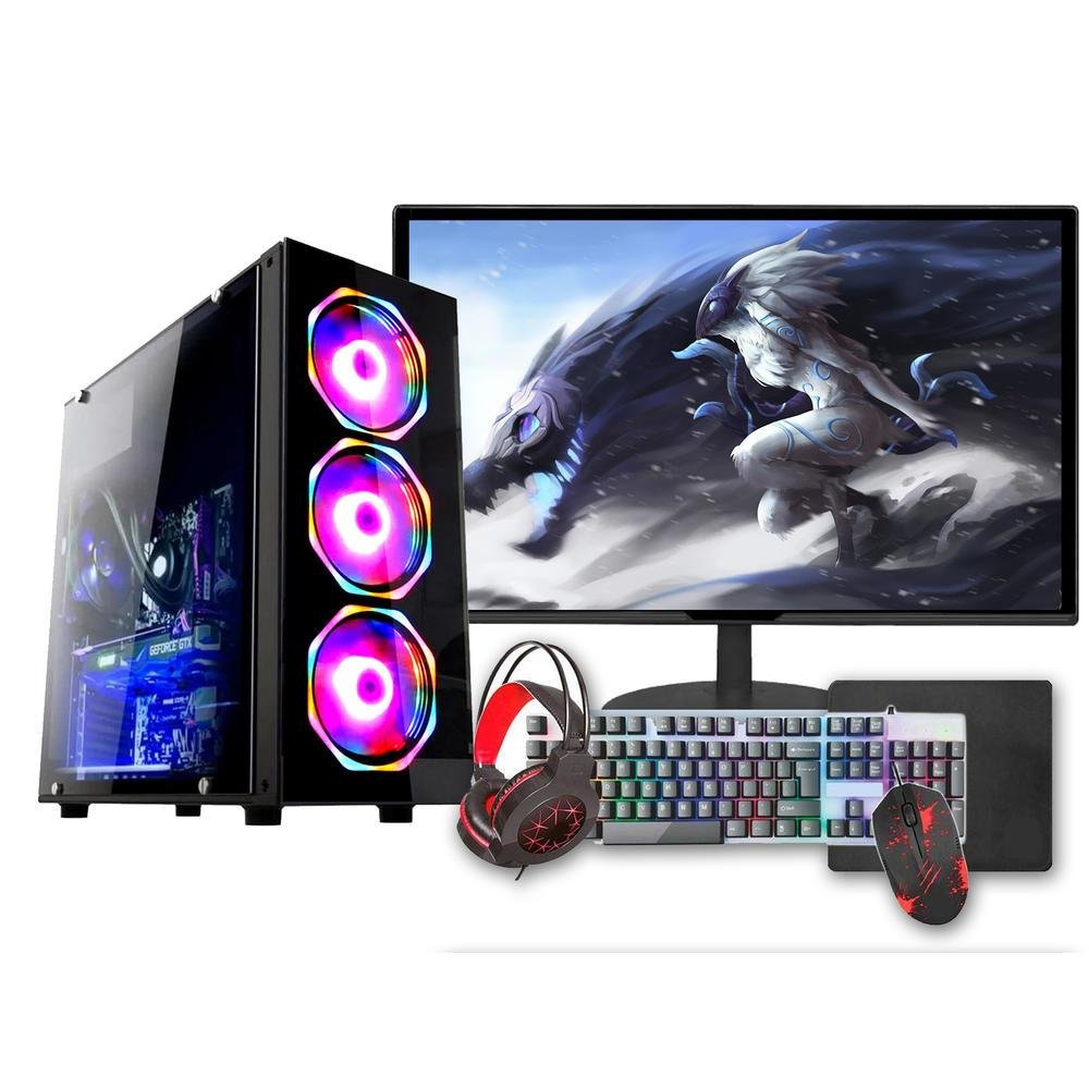 PC Gamer Completo 2 Monitores 21 Cadeira KaBuM