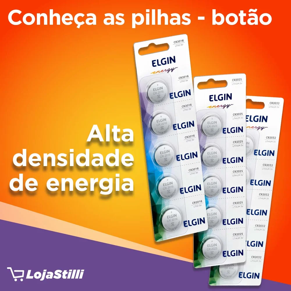 Bateria De Lithium Elgin Cr2025 Botao 3v