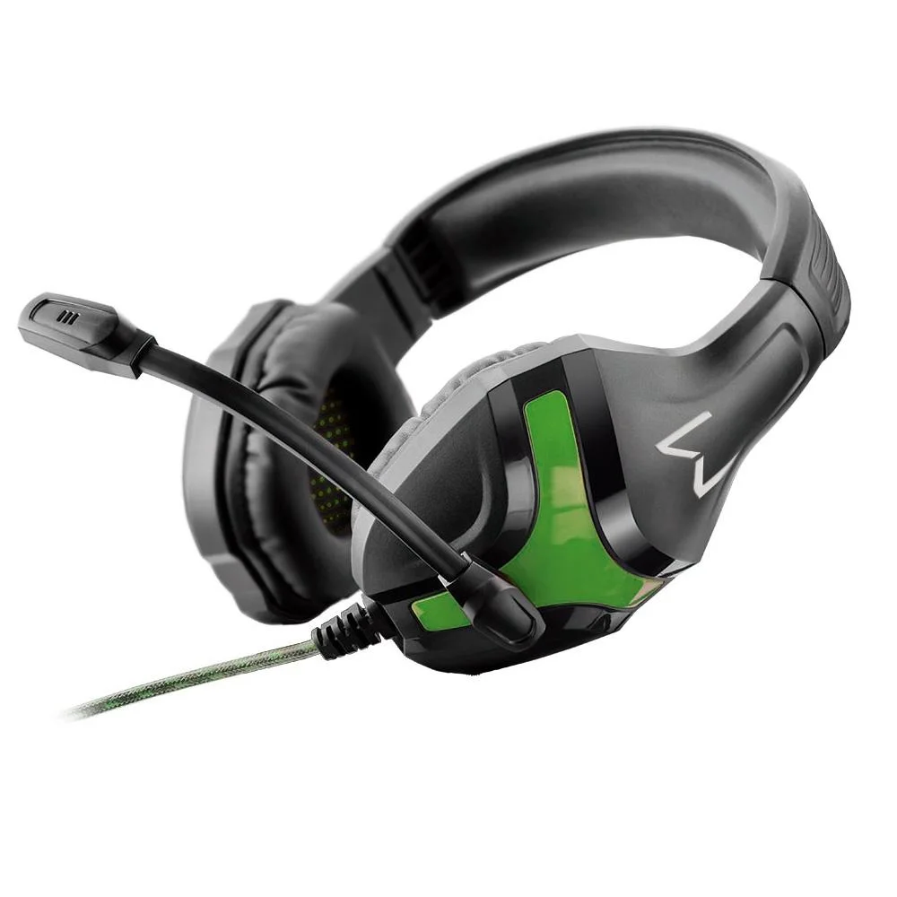 Imagem 3 de 5 do produto Headset Gamer Multi Warrior Harve, Driver 40Mm, P2 Stereo, Preto E Verde - PH298