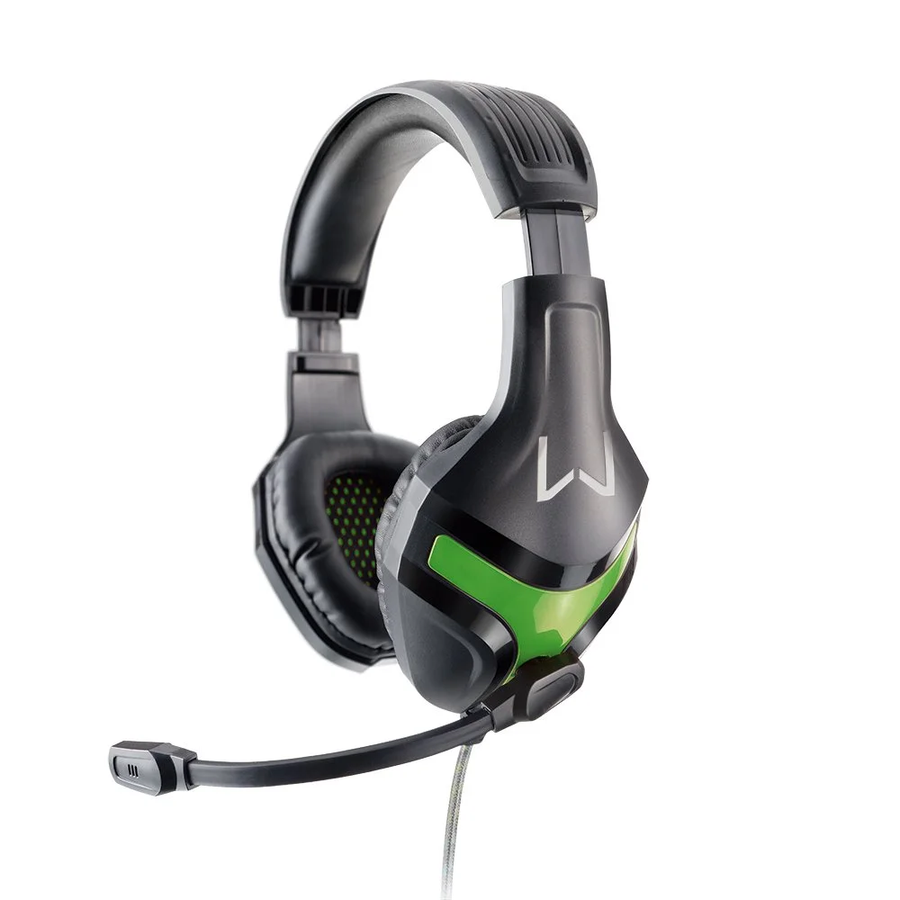 Imagem 4 de 5 do produto Headset Gamer Multi Warrior Harve, Driver 40Mm, P2 Stereo, Preto E Verde - PH298