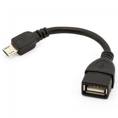 Adaptador USB Fêmea Para Micro USB Macho elong