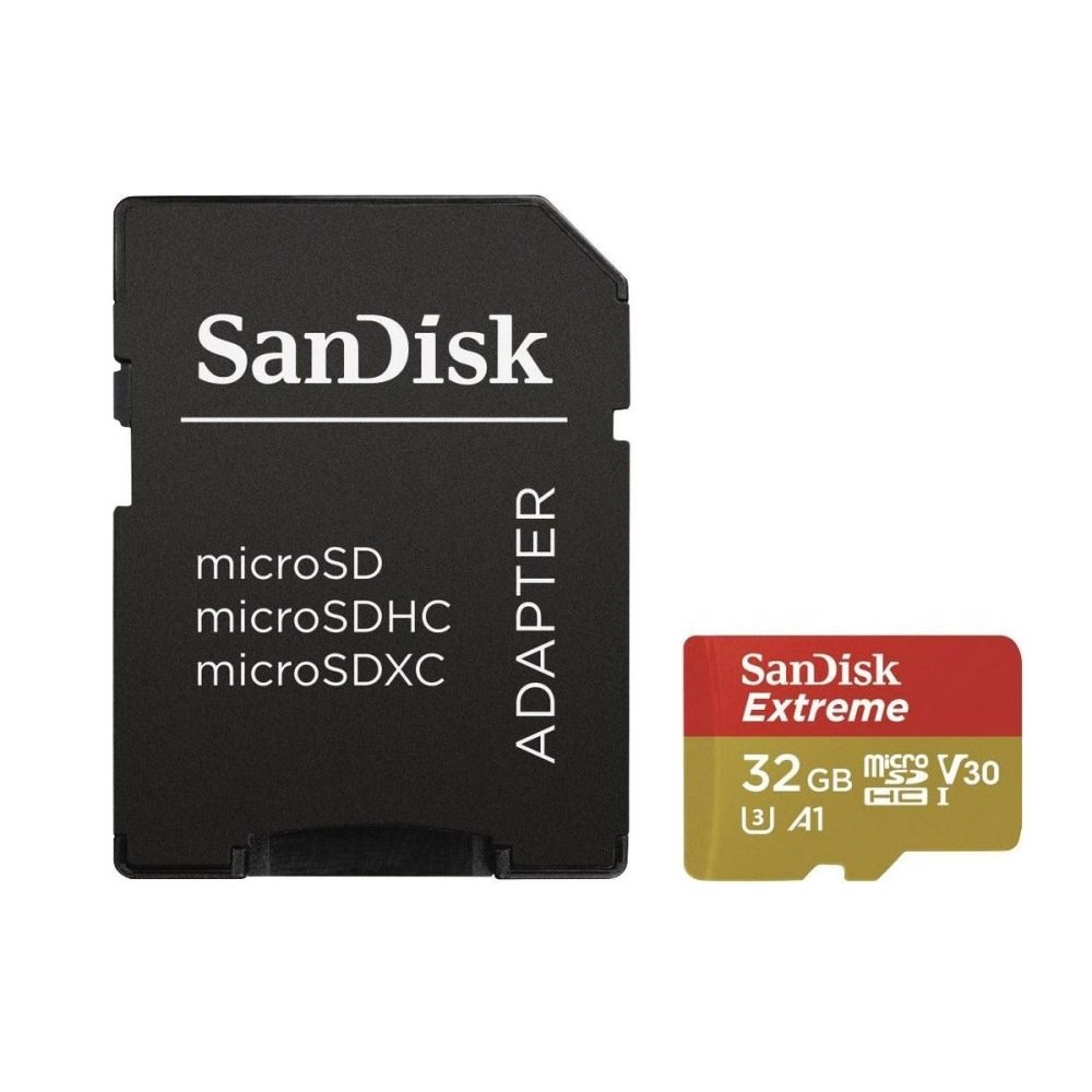 Cartão De Memória Microsd 32gb Sandisk Extreme C10 U3 V30 100mb/s
