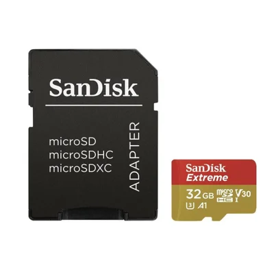 Cartão De Memória Microsd 32gb Sandisk Extreme C10 U3 V30 100mb/s