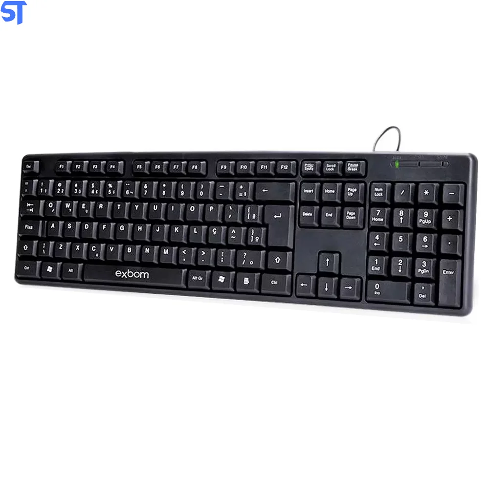 Imagem 3 de 5 do produto Teclado Homeoffice/escritório Usb Abnt2 Standard Exbom Bk103