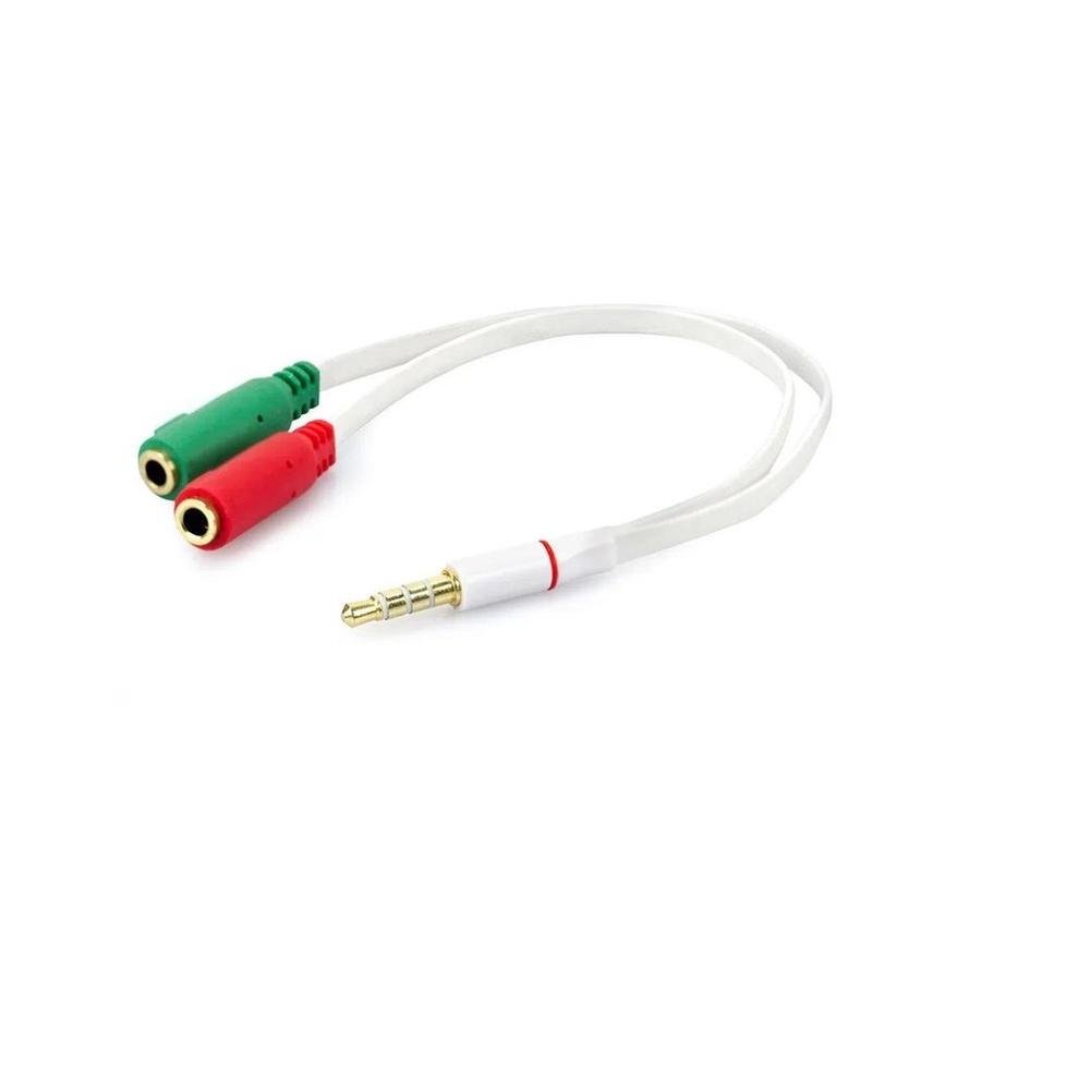 Imagem 2 de 4 do produto Cabo Adaptador P3 Macho X 2 P2 Fêmea Lelong, Para Fone E Microfone