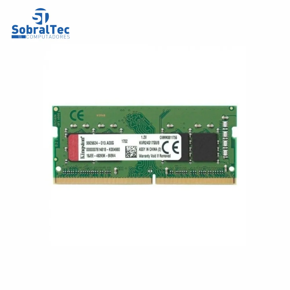 Memória Ram Notebook 8GB Kingston 2400mhz