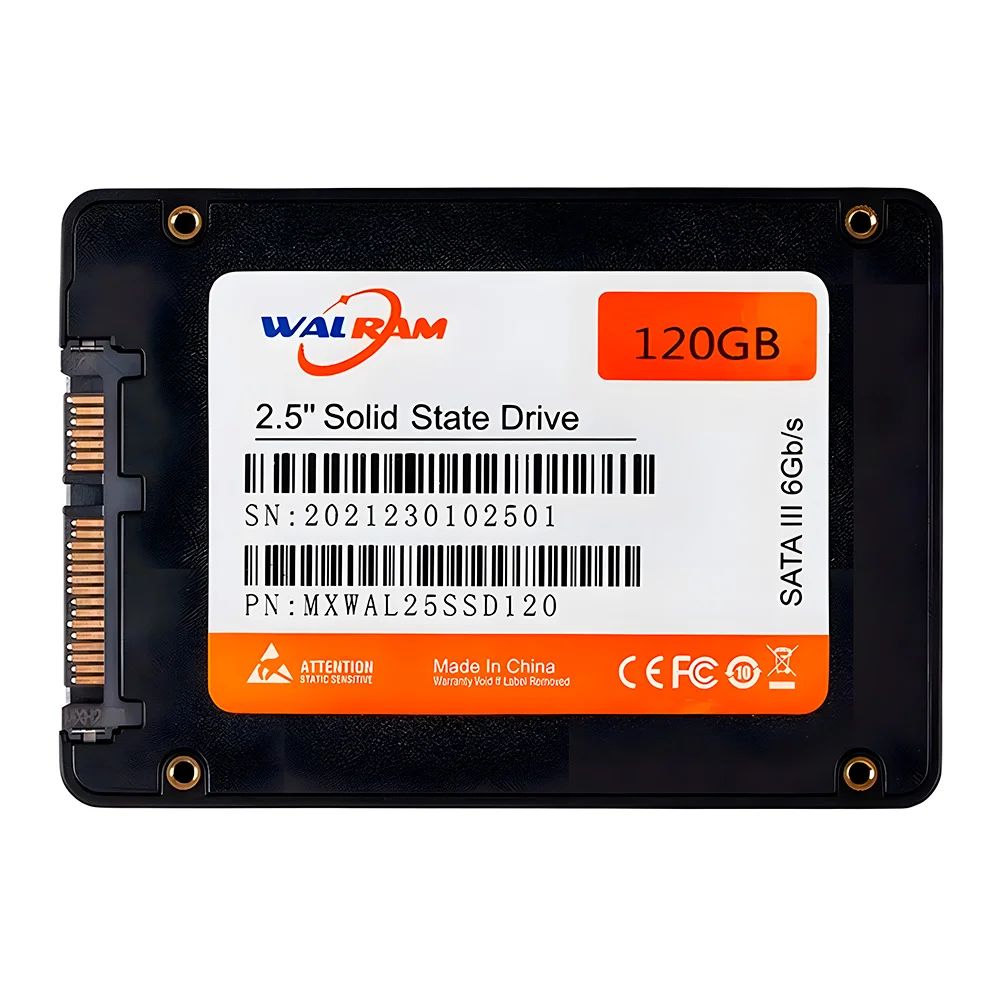 HD SSD Walram 120GB, 560MB/s De Leitura, 490MB/s De Escrita, 3D Nand HD SSD Walram 120GB, 560MB/s De Leitura, 490MB/s De Escrita, 3D Nand