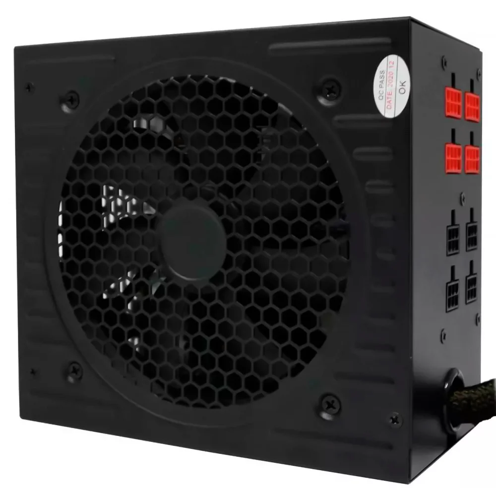 Imagem 4 de 5 do produto Fonte Bluecase ATX, 600W Real, 80 Plus Bronze, Semi-Modular, BLU600RM-B