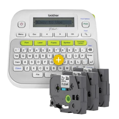 Rotulador Brother Eletronico Portatil Com Fita - Ptd210bp — foto 4