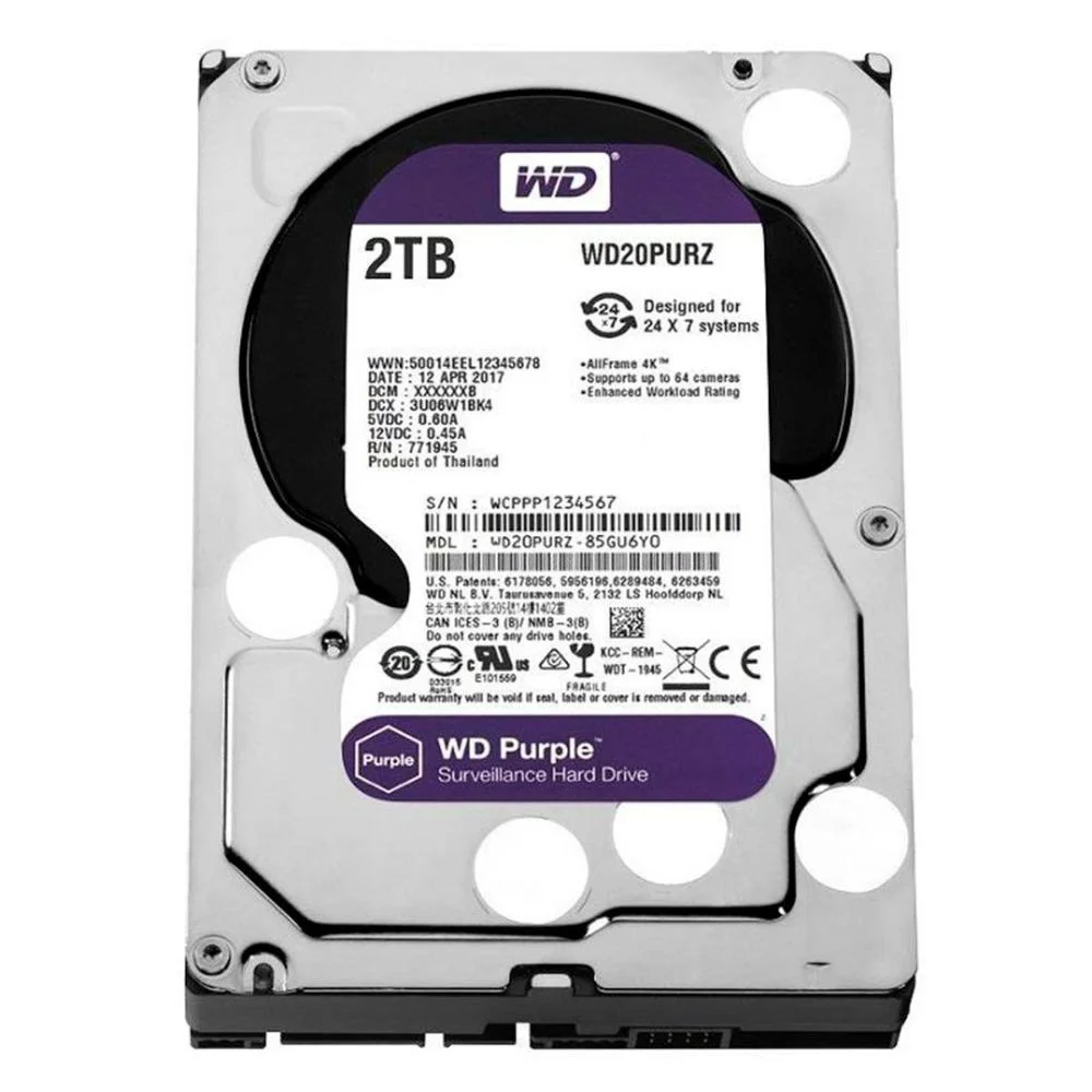 HD Interno Wd Purple Wd20purz KaBuM