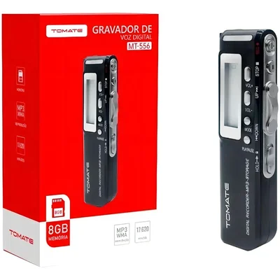 Gravador De Voz Digital Mgp556 (17620m/8gb/usb)  Tomate