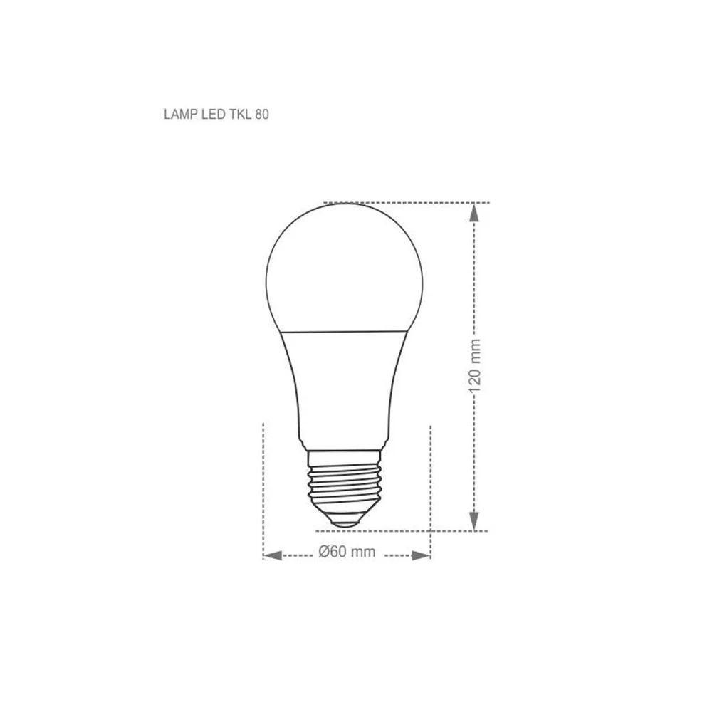 Imagem 3 de 3 do produto Lâmpada LED TKL80 6500K 12W Taschibra.