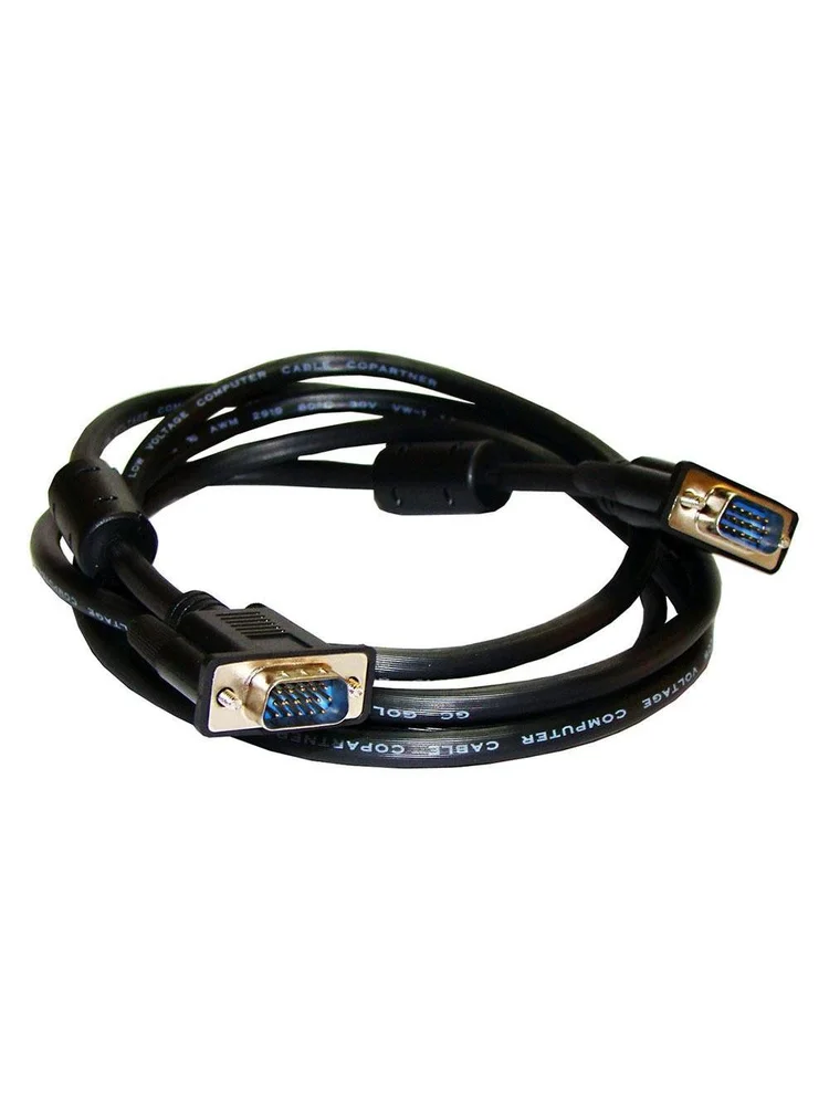 Imagem 5 de 5 do produto Cabo Vga Hdb15m X Hdb15m 10 Mt Preto Com Filtro Generico
