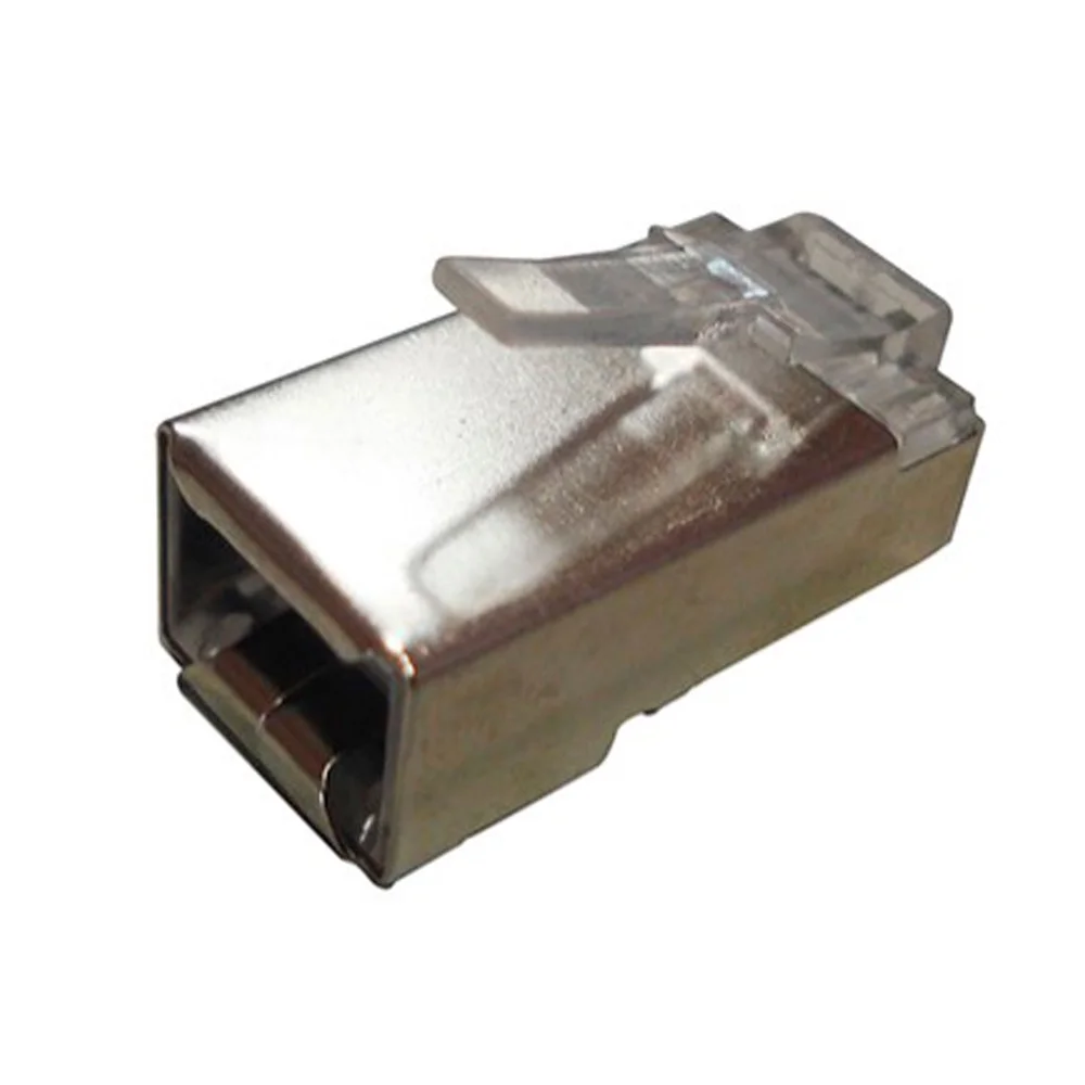 Imagem 2 de 4 do produto Plug Conector Rj45 Macho Cat 6 8 Vias - Blindado - Wt-6066-solid