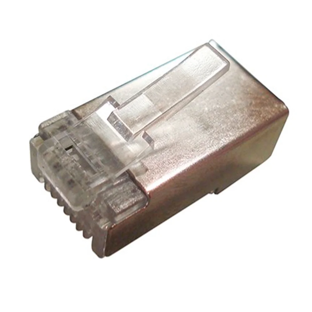 Imagem 3 de 4 do produto Plug Conector Rj45 Macho Cat 6 8 Vias - Blindado - Wt-6066-solid