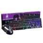 Kit Gamer Nemesis Start com Mouse LED, 1200DPI, + Teclado Retroiluminação, Resistente à água
