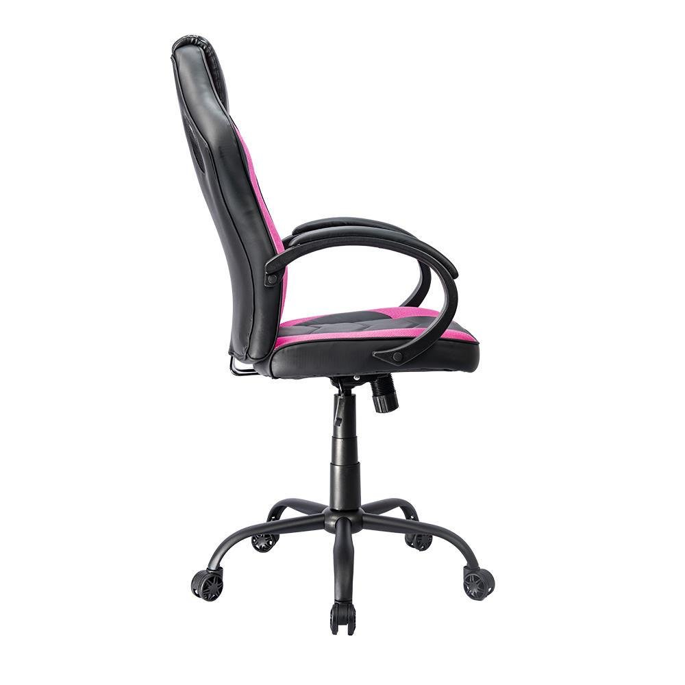 Cadeira Gamer Mymax MX0, Peso Suportado até 120Kg, Giratória, Preto e Rosa - Mgch-mx0/pk Cadeira Gamer Mymax MX0, Peso Suportado até 120Kg, Giratória, Preto e Rosa - Mgch-mx0/pk