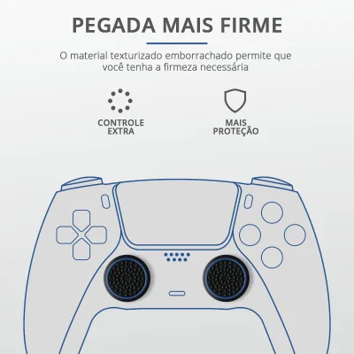 Grip Silicone Ps5 Gxt 266 4 Peças 2 Cores 24170 Trust — foto 4