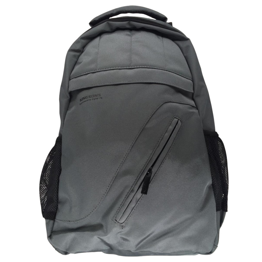 Mochila Para Notebook 14" 15.6" De Grande Capacidade Kingsons  Ks6141w8 Cor Cinza