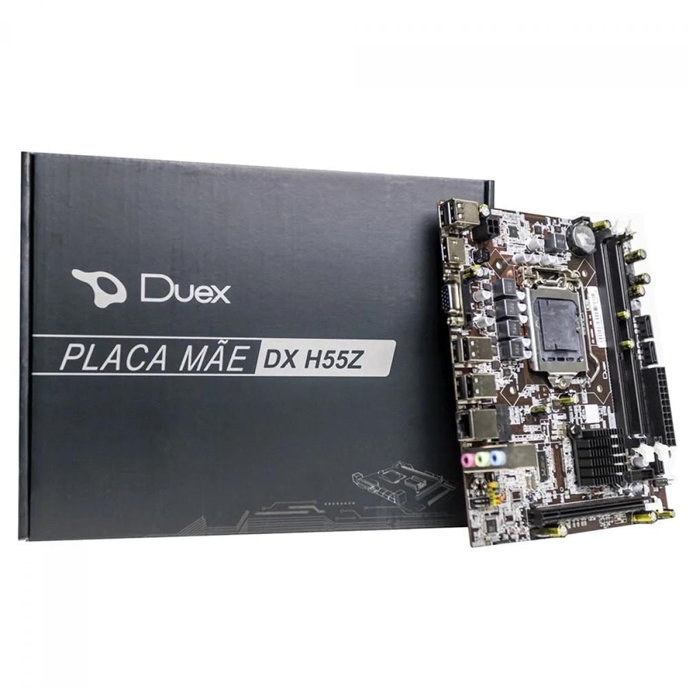 Placa-Mãe Duex Dx H55z, Intel LGA 1156, mAtx, DDR3, Chipset H55 Placa-Mãe Duex Dx H55z, Intel LGA 1156, mAtx, DDR3, Chipset H55
