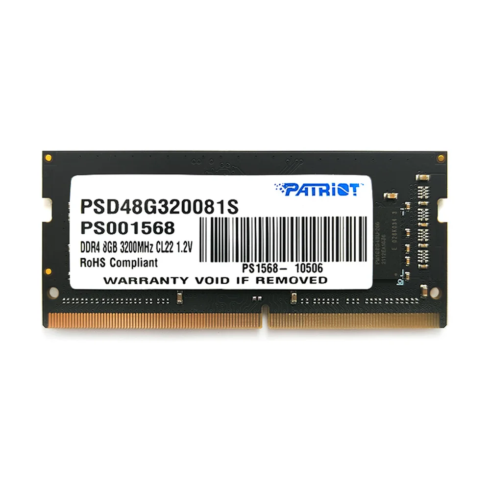 PATRIOT 8GB DDR4 ノートPC用メモリ 3200MHz 2枚セット Memória RAM Patriot DDR4 8GB 3200MHz SODIMM para Notebook | Frete