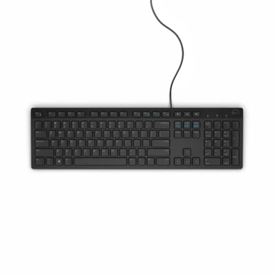 Teclado Multimídia Dell Kb216, Alfanumérico 107 Teclas, Padrão Ptbr, USB, Preto