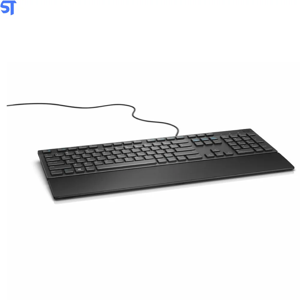 Imagem 2 de 5 do produto Teclado Multimídia Dell Kb216, Alfanumérico 107 Teclas, Padrão Ptbr, USB, Preto